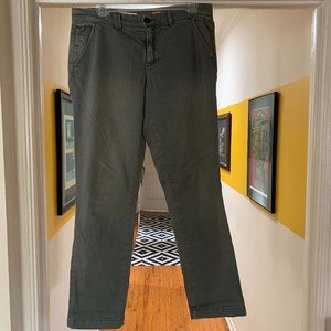 Pilcro and the Letterpress by Anthropologie green chino women's pants